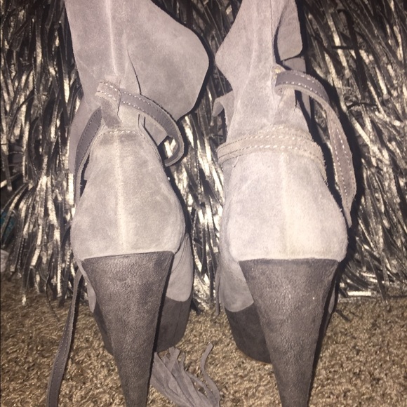 Perfect Grey Suede Bootie! - Picture 3 of 3