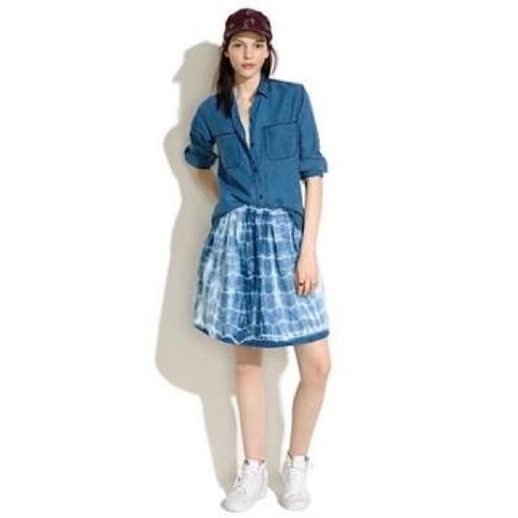 Madewell Dresses & Skirts - NWOT Madewell shibori linen skirt