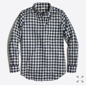 J Crew Gigham Button Down Shirt