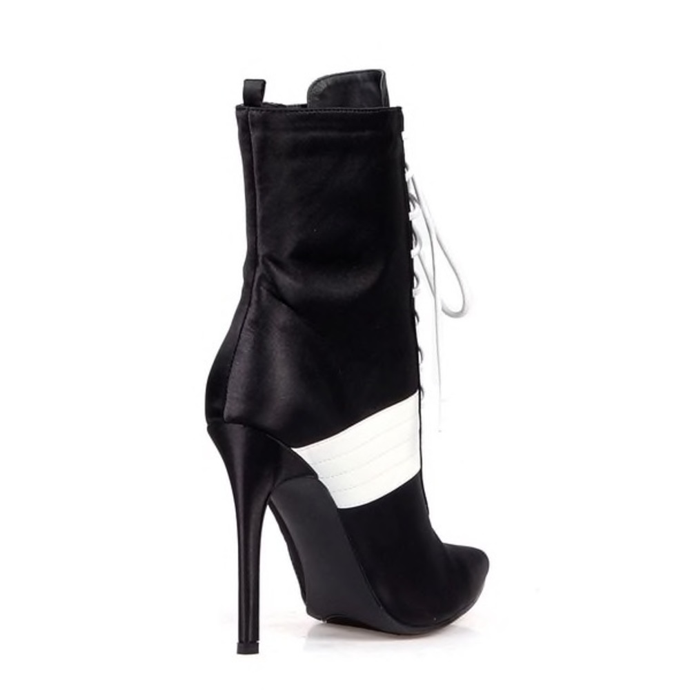 Lace up heeled booties hour sale - Picture 3 of 12