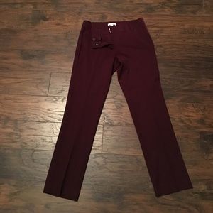 New York and co burgundy dress pants