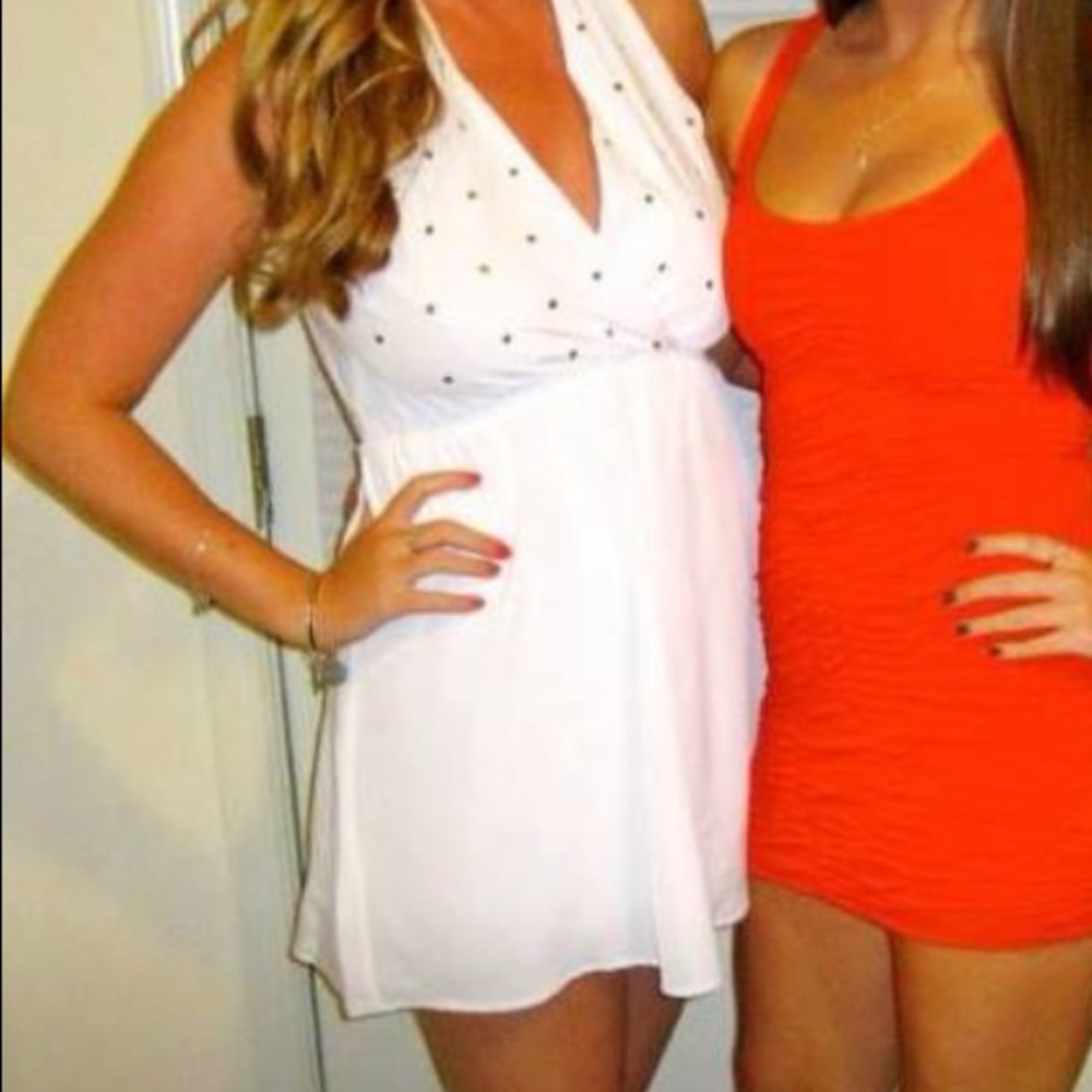 Studded white dress