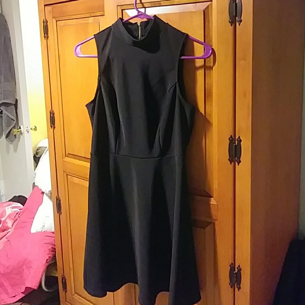 Black skater dress