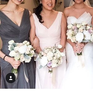 Monique Lhuillier Gray Evening Dress