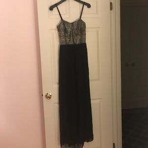 Black maxi with sparkled bust