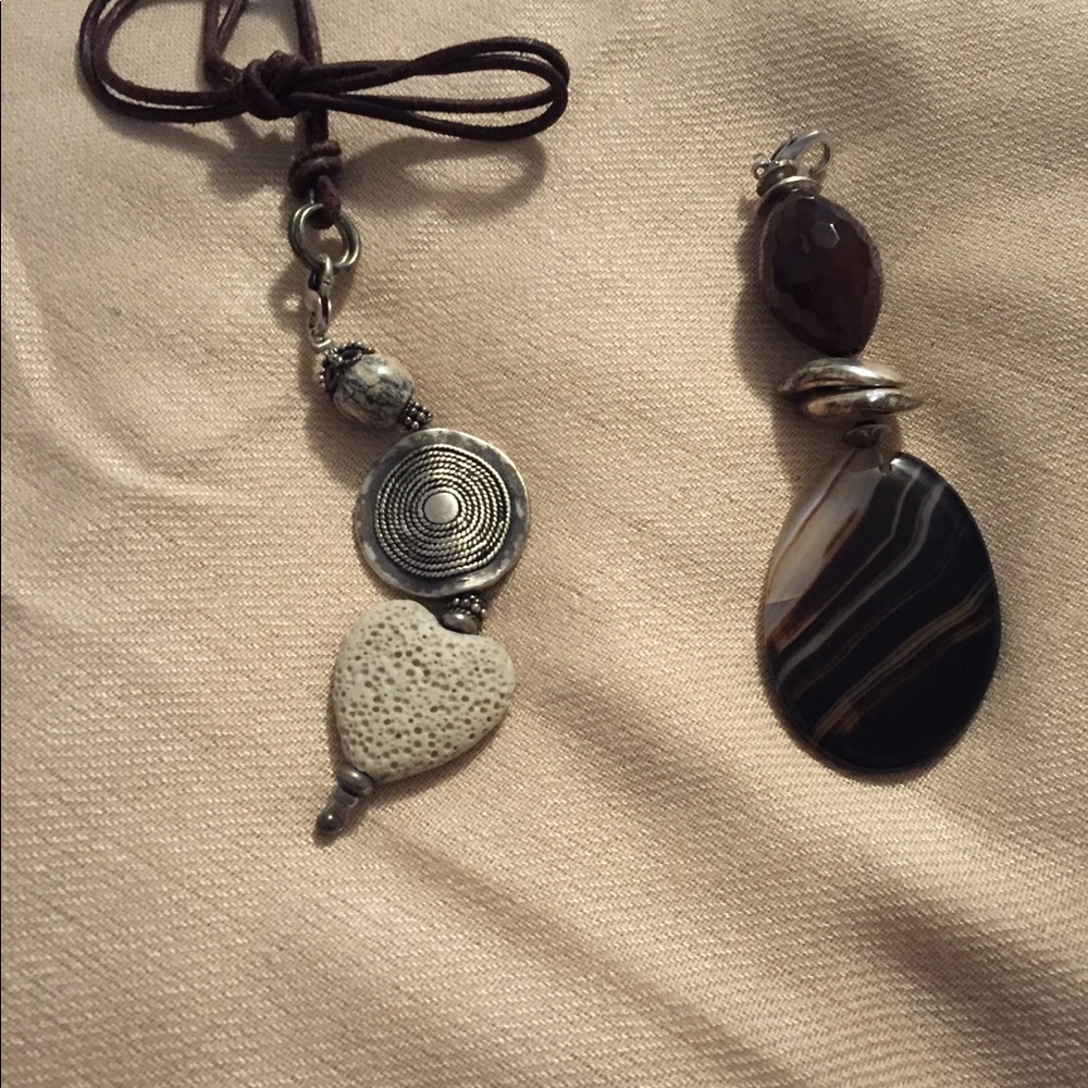 Leather band necklace