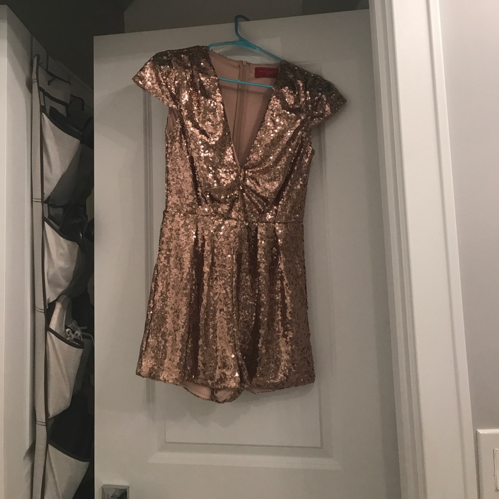 Rose Gold Sequin Romper