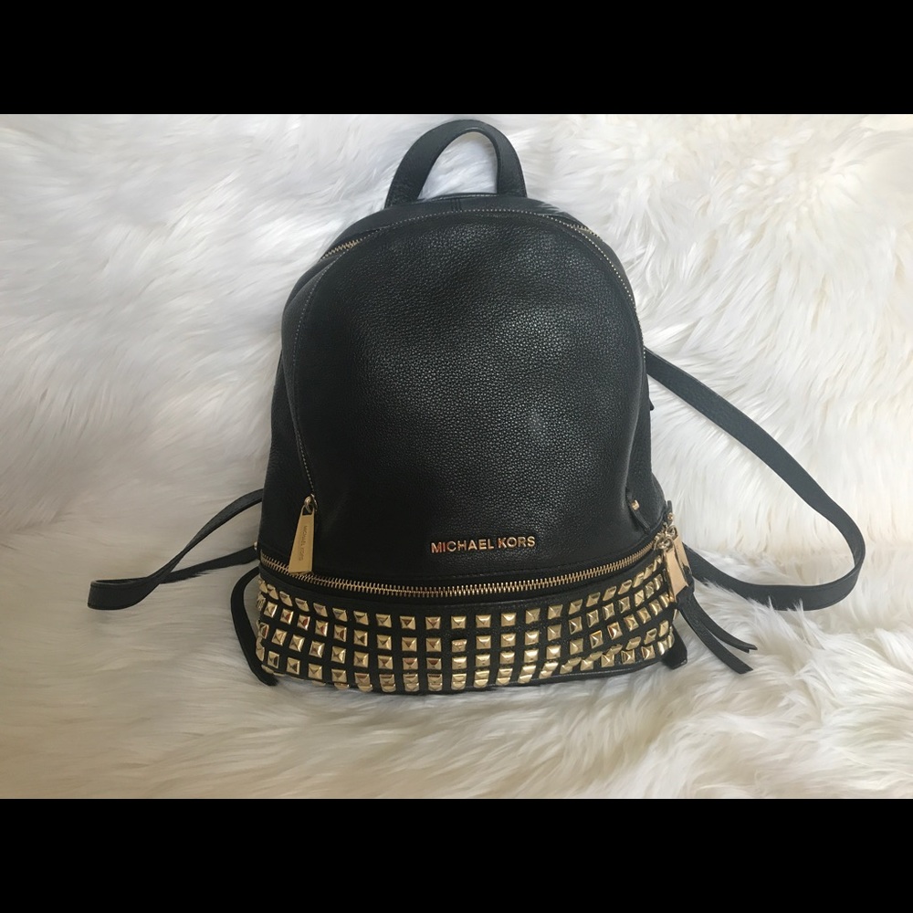 Micheal Kors studded leather backpack