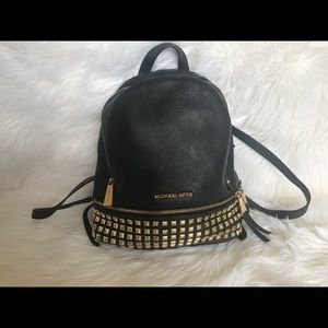 Micheal Kors studded leather backpack