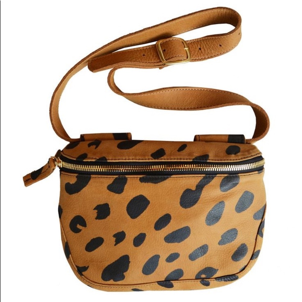 Clare V Leopard Fanny Pack