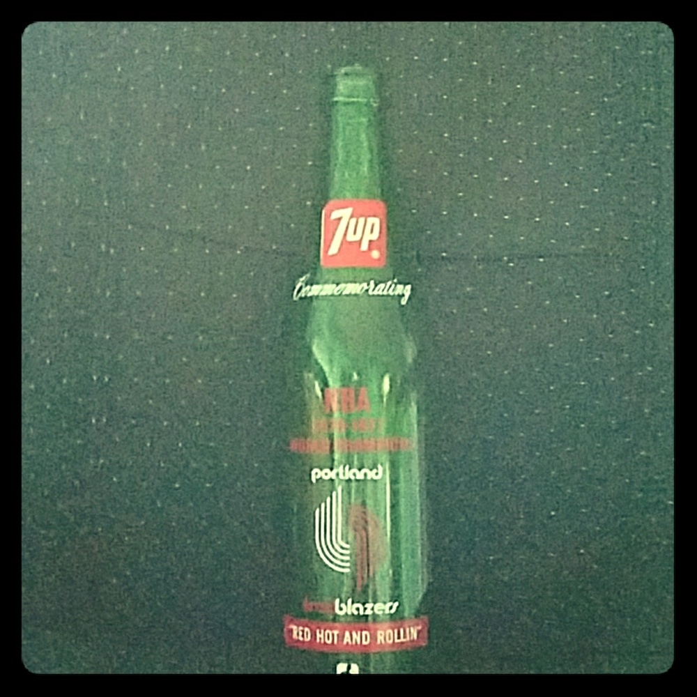 Portland Trail Blazers 7Up Bottle