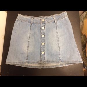 3/$11  Celebrity Pink Light Wash Denim Mini Skirt