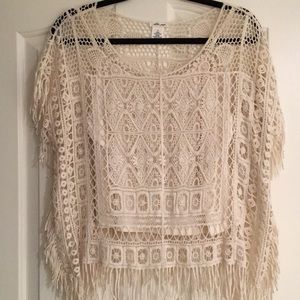Knit/crochet design top