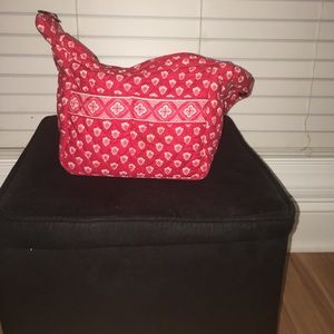 Vera Bradley Red and White Paisley Purse