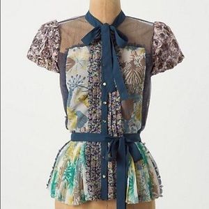 Byron Lars 'Wilderflora Patchwork Blouse'