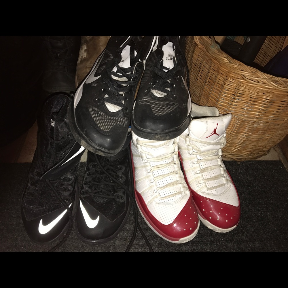Bundle of basketball shoes