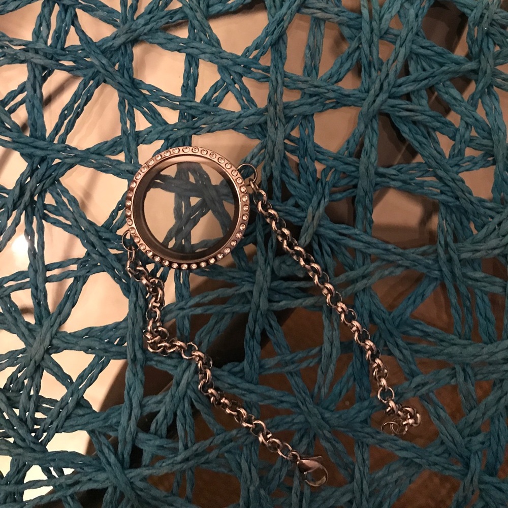 Origami owl silver bracelet