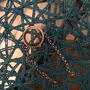 Origami owl silver bracelet