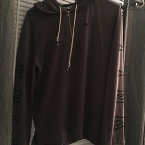 Victoria's Secret plum half zip hoodie
