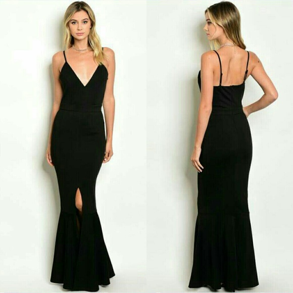 Elegant Bodycon Sexy Mermaid Dress Evening Gown - Picture 3 of 6