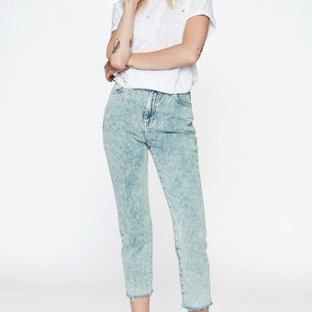 NEW Pacsun acid wash mom jeans size 24
