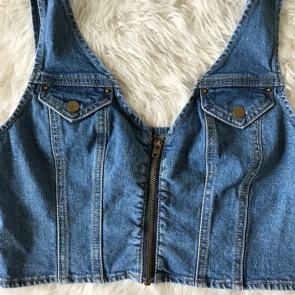 Urban Outfitter's BDG Jean Crop Top - Picture 2 of 7