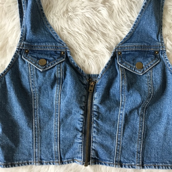 Urban Outfitter's BDG Jean Crop Top - Picture 2 of 7