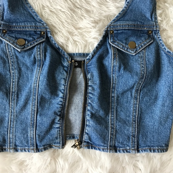 Urban Outfitter's BDG Jean Crop Top - Picture 3 of 7