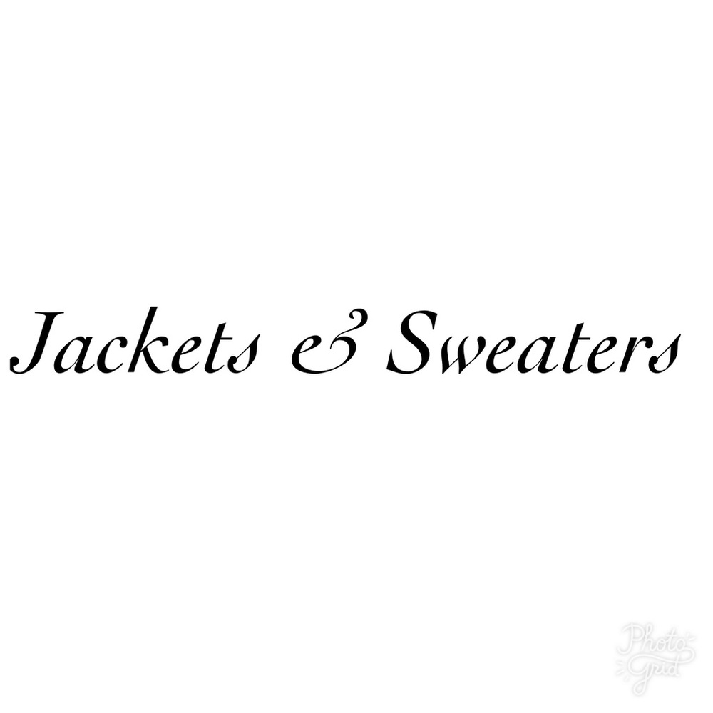 Jackets, Sweaters, Cardigans, & Vests