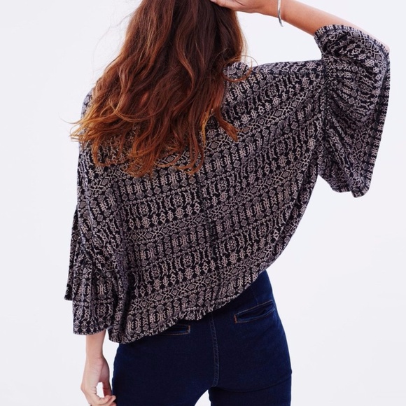 Free People In Full Bloom Pullover Top - Picture 5 of 6
