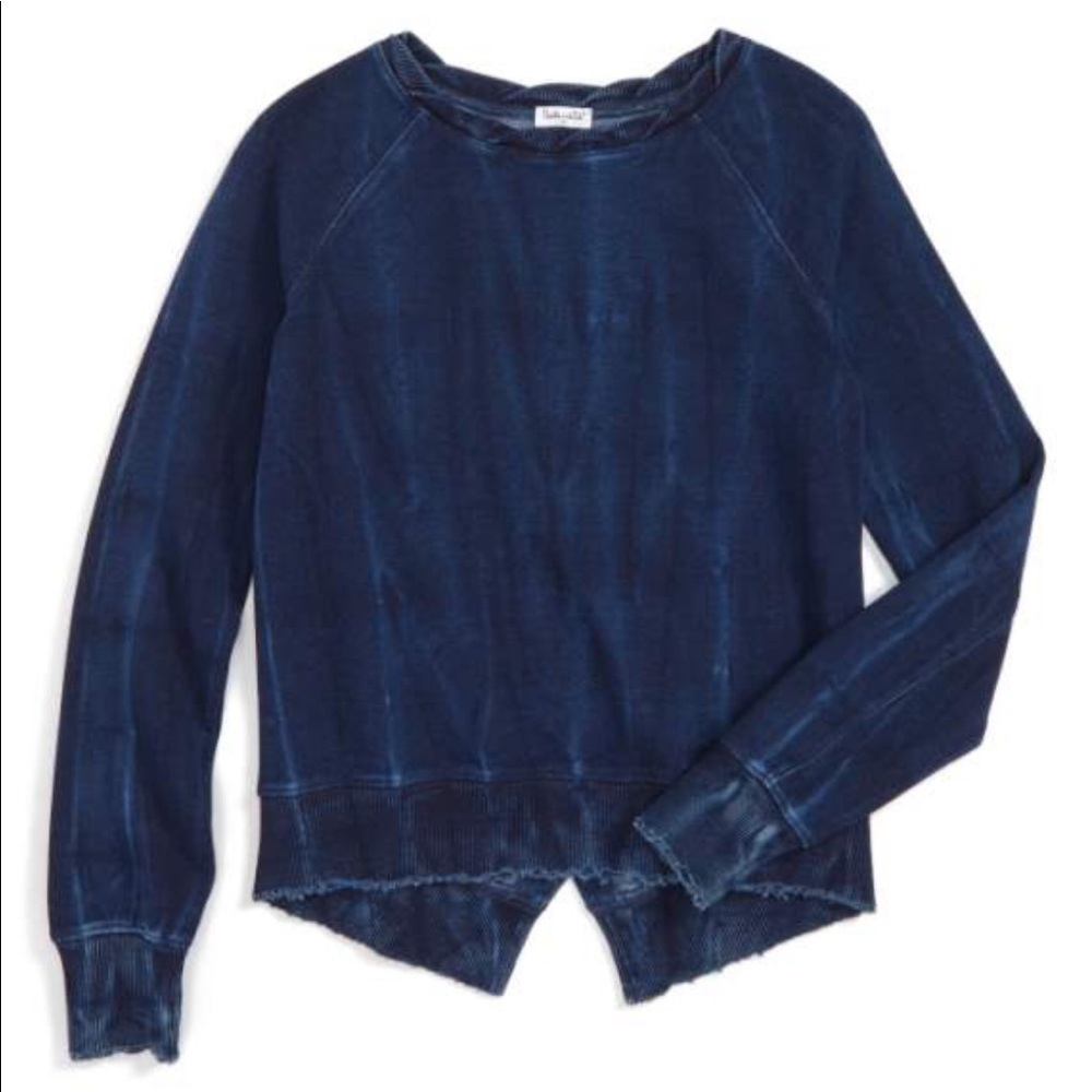 SPLENDID split hem pullover sweater