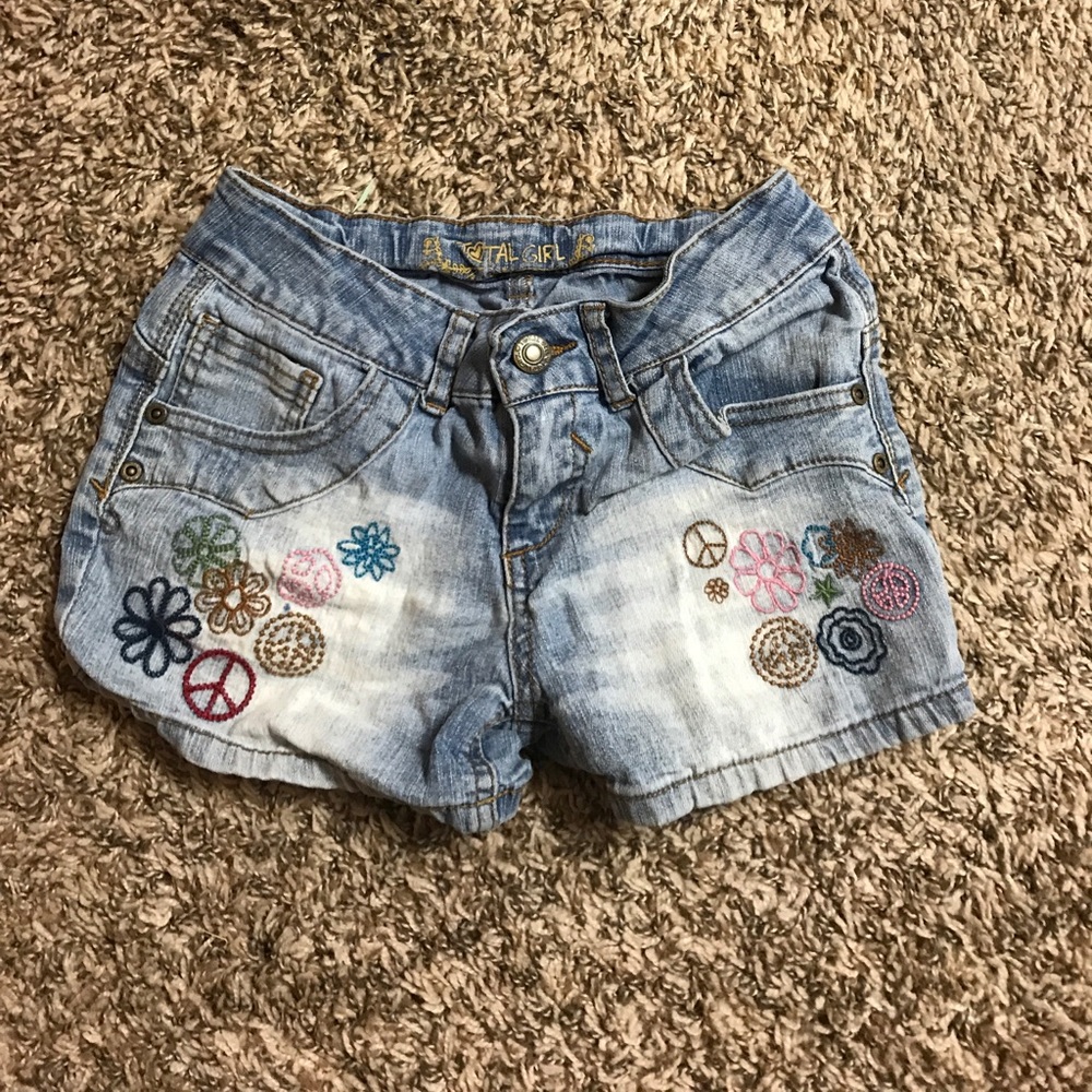Girls jean shorts