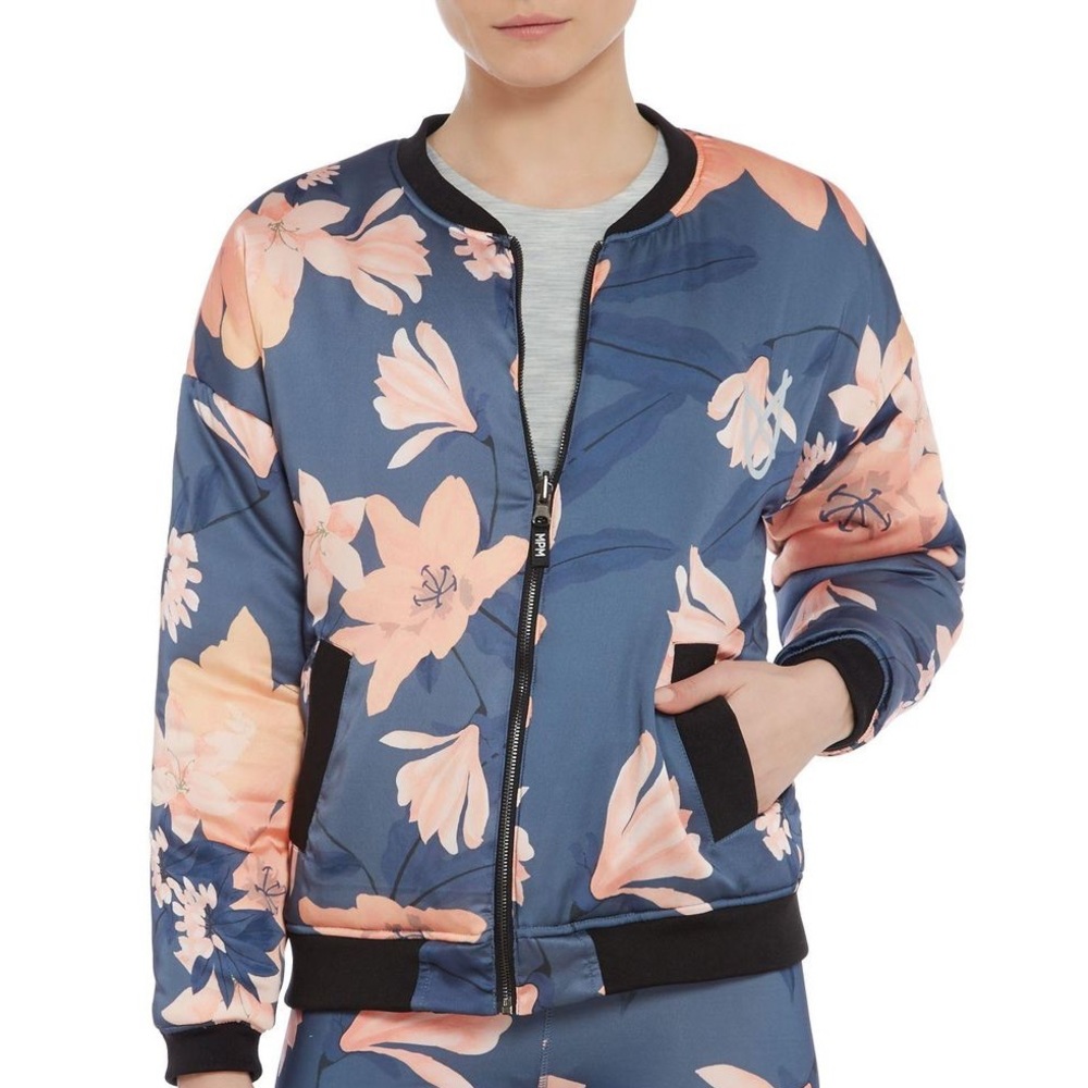MINKPINK Midnight Romance Floral bomber jacket - Picture 1 of 8