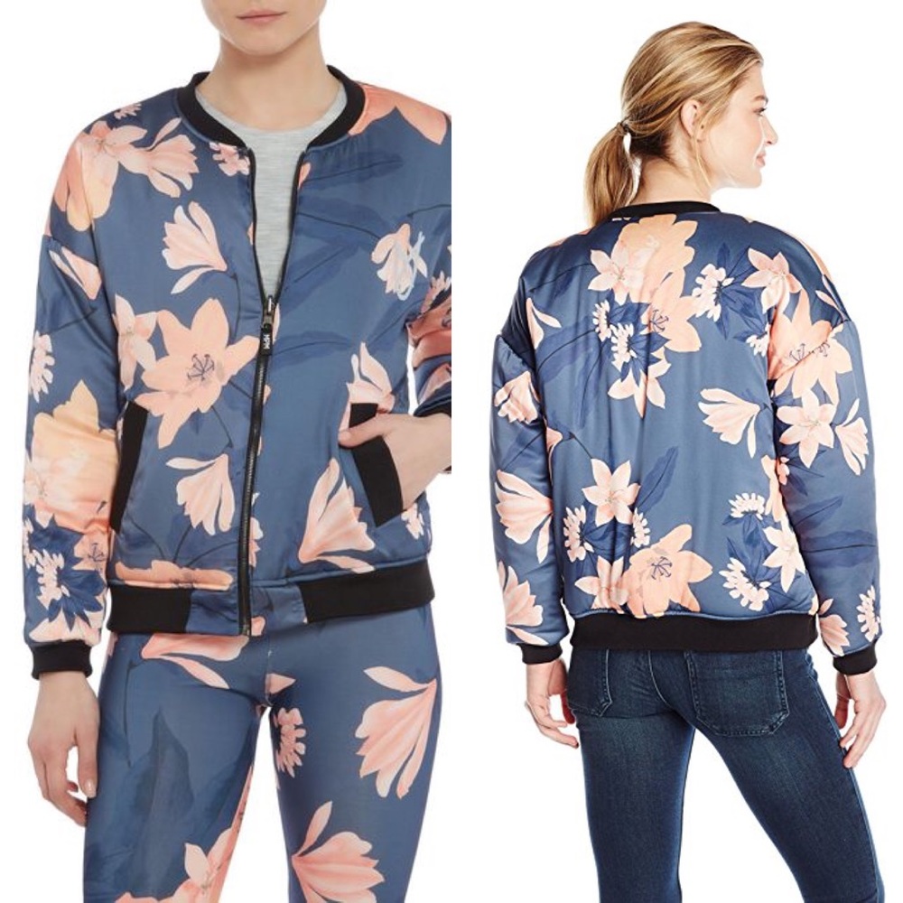 MINKPINK Midnight Romance Floral bomber jacket - Picture 4 of 8