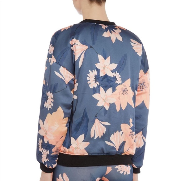 MINKPINK Midnight Romance Floral bomber jacket - Picture 2 of 8