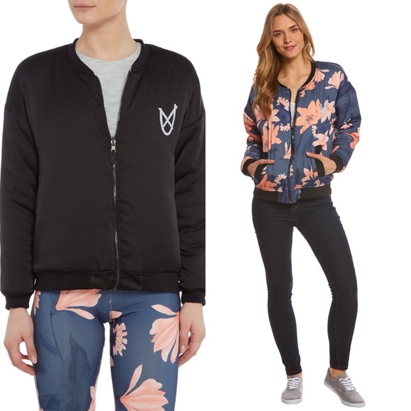 MINKPINK Midnight Romance Floral bomber jacket - Picture 3 of 8