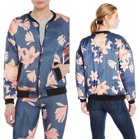 MINKPINK Midnight Romance Floral bomber jacket - Picture 4 of 8