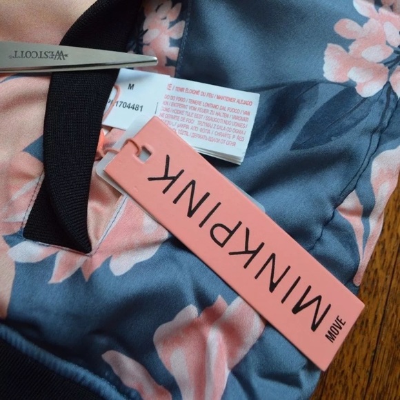 MINKPINK Midnight Romance Floral bomber jacket - Picture 8 of 8