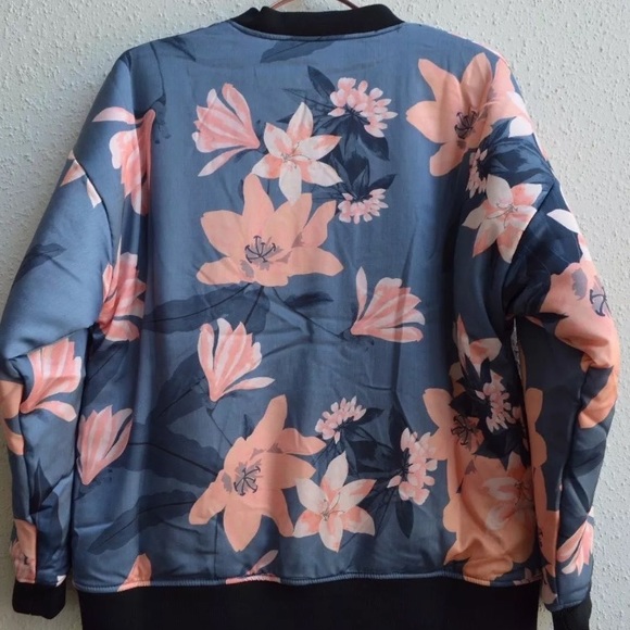 MINKPINK Midnight Romance Floral bomber jacket - Picture 6 of 8