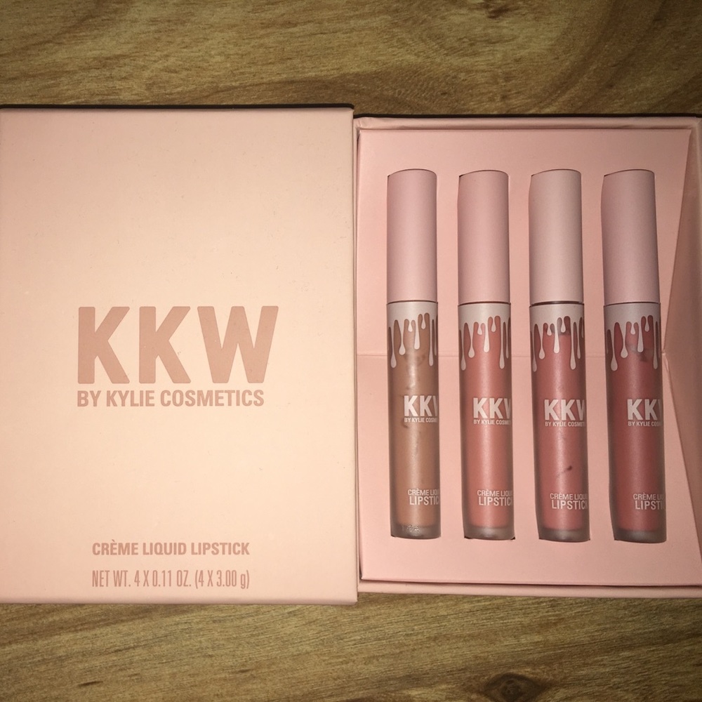 KKW crème liquid lipsticks by Kylie Cosmetics.