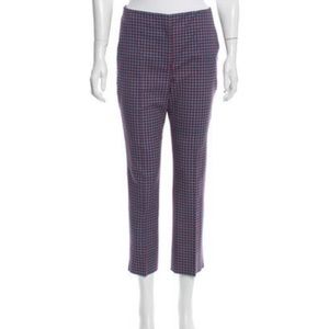 NWOT prada virgin wool plaid cropped trousers