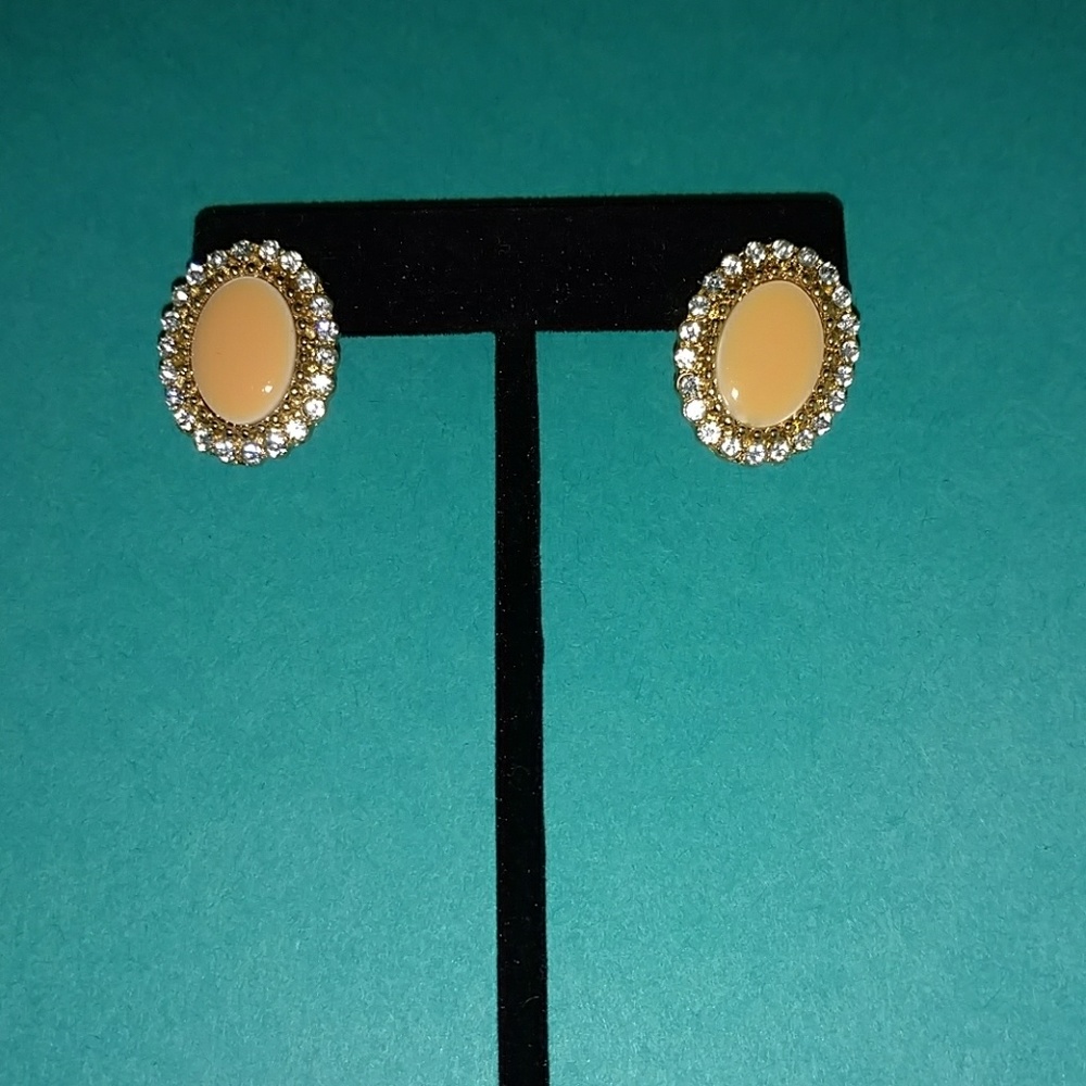 Enamel Oval earrings