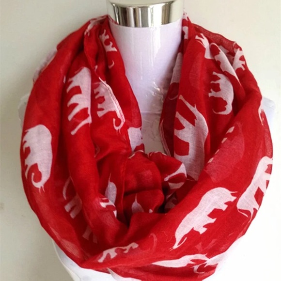 π Red Elephant Infinity Scarf Alabama Football - Picture 5 of 5