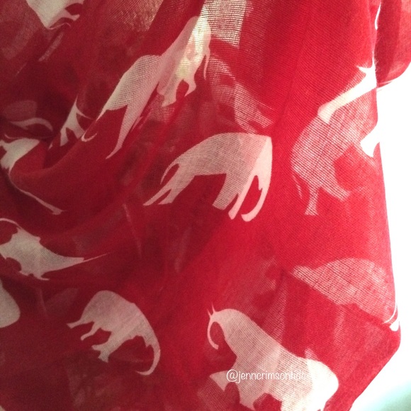 π Red Elephant Infinity Scarf Alabama Football - Picture 3 of 5