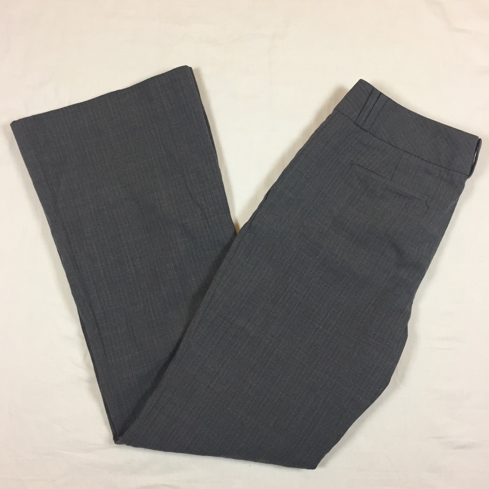 Banana Republic gray pinstripe wool pants 4