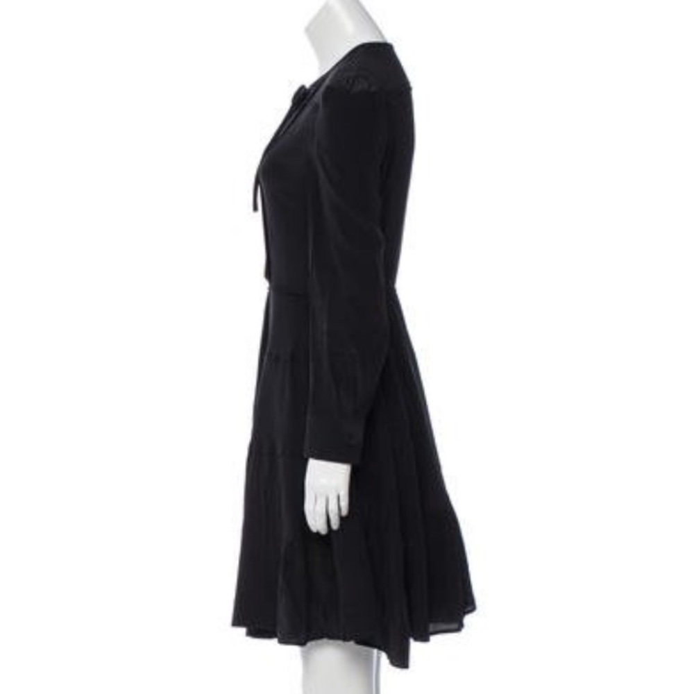 NWOT miu miu 100% silk tie-waist midi dress - Picture 3 of 5