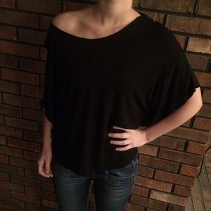 H&M black flowy top