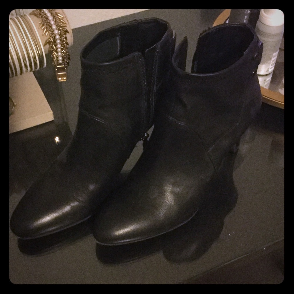 Slick black boots