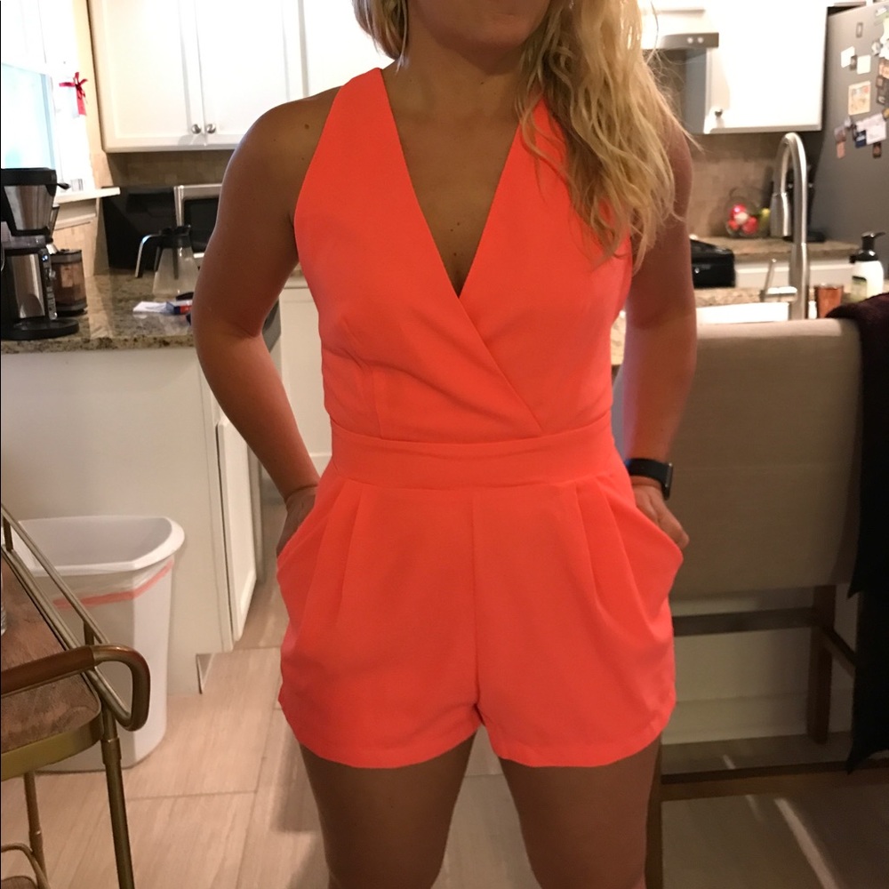 L'atiste Neon Pink Romper