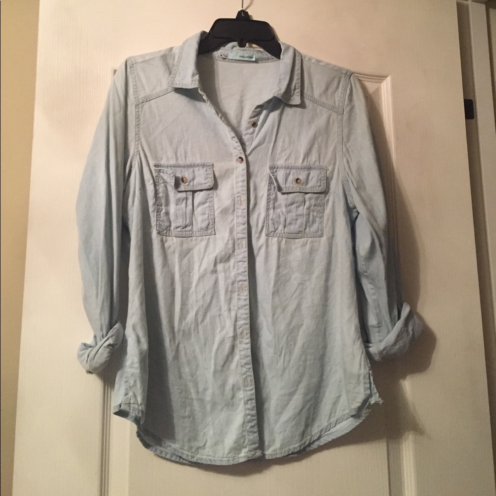 Light Jean button up